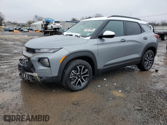 2023 Chevrolet TrailBlazer ACTIV with VIN KL79MSSL3PB182819, listed as a Copart auction lot 44327695 with 15,252 mi miles and Salvage Title. Bid and sale history available at DreamBid. Image 1.