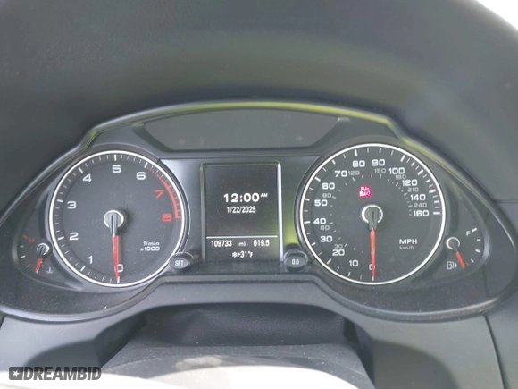 2017 Audi Q5 Premium Plus with VIN WA1L2AFP2HA026181, listed as a IAAI auction lot 41357907 with 109,733 mi miles. Bid and sale history available at carsss.com. Image 7.