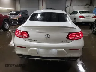 2017 Mercedes-Benz C 43 AMG with VIN WDDWJ6EB4HF451855, listed as a Copart auction lot 41339505 with 61,024 mi miles and Salvage Title. Bid and sale history available at carsss.com. Image 6.