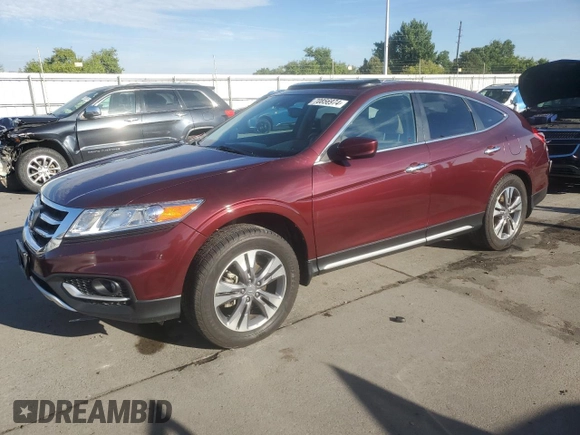 2015 Honda Crosstour EX-L with VIN 5J6TF2H54FL003721, listed as a Copart auction lot 70856974 with 117,389 mi miles and Salvage Title. Bid and sale history available at carsss.com. Image 1.
