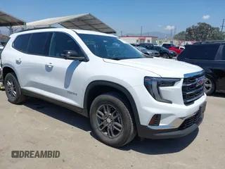 2025 GMC Acadia AWD Elevation z VIN 1GKENNRS9SJ216827, wystawiony jako IAAI lot #42408304 z przebiegiem 6 359 mil mil oraz . Historia ofert i sprzedaży dostępna na DreamBid. Obrazek 1.