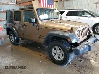 2015 Jeep Wrangler Unlimited Freedom with VIN 1C4BJWDG5FL713046, listed as a Copart auction lot 58563455 with 144,179 mi miles and Salvage title. Bid and sale history available at DreamBid. Image 4.