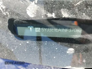 2022 Tesla Model 3 with VIN 5YJ3E1EA1NF370825, listed as a Copart auction lot 51017325 with 95,978 mi miles and Salvage Title. Bid and sale history available at carsss.com. Image 12.