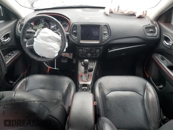 2018 Jeep Compass Trailhawk with VIN 3C4NJDDBXJT187550, listed as a Copart auction lot 44202325 with 108,579 mi miles and Salvage Title. Bid and sale history available at carsss.com. Image 8.