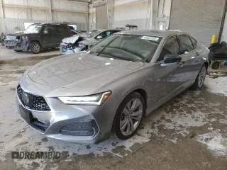 2021 Acura TLX Technology with VIN 19UUB5F43MA005021, listed as a Copart auction lot 46053105 with 21,058 mi miles and Salvage title. Bid and sale history available at DreamBid. Image 1.