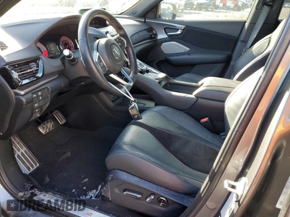 2023 Acura RDX w/A-Spec Package with VIN 5J8TC2H67PL023536, listed as a Copart auction lot 87268614 with 19,972 mi miles and Salvage title. Bid and sale history available at DreamBid. Image 7.