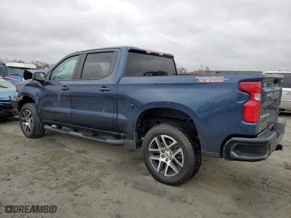 2019 Chevrolet Silverado 1500 Custom Trail Boss with VIN 3GCPYCEF1KG134620, listed as a Copart auction lot 81523704 with 46,661 mi miles and Salvage Title. Bid and sale history available at carsss.com. Image 2.