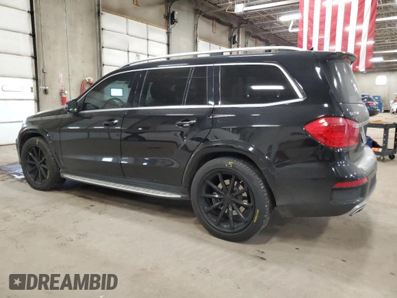 2013 Mercedes-Benz GL-Class GL 550 with VIN 4JGDF7DE1DA120884, listed as a Copart auction lot 47283125 with 120,878 mi miles and Salvage Title. Bid and sale history available at carsss.com. Image 2.