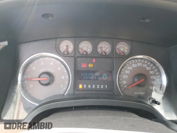 2009 Ford F-150 XLT z VIN 1FTRX12VX9FA60671, wystawiony jako Copart lot #57500425 z przebiegiem 217 159 mil mil oraz Nie do naprawy • Non repairable. Historia ofert i sprzedaży dostępna na DreamBid. Obrazek 9.