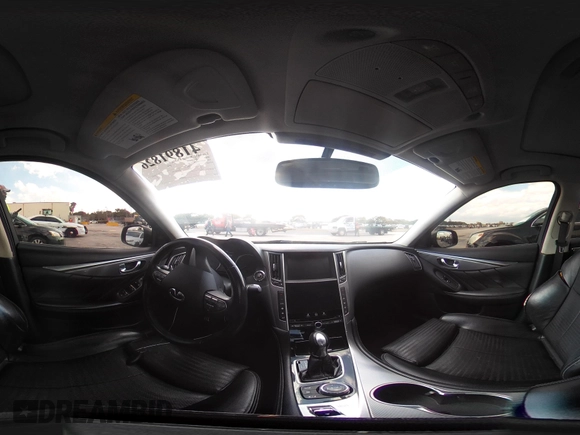 2016 Infiniti Q50 Red Sport 400 with VIN JN1FV7AR4GM451987, listed as a IAAI auction lot 41891826 with 64,931 mi miles and . Bid and sale history available at DreamBid. Image 18.