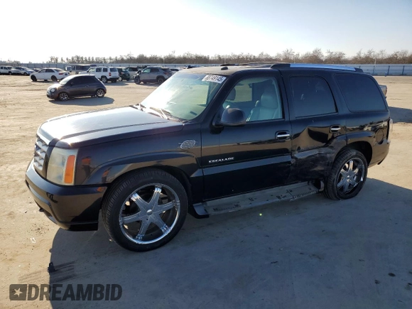 2003 Cadillac Escalade with VIN 1GYEC63T43R157689, listed as a Copart auction lot 88749145 with 138,905 mi miles and Salvage title. Bid and sale history available at DreamBid. Image 1.