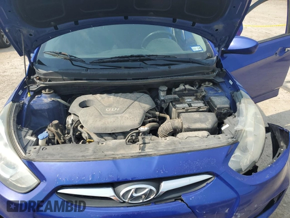 2012 Hyundai Accent SE with VIN KMHCU5AE0CU038264, listed as a Copart auction lot 48112185 with 0 mi miles and Non Repairable. Bid and sale history available at carsss.com. Image 11.