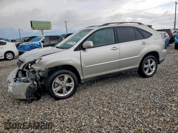 2006 Lexus RX 400h with VIN JTJGW31U762000555, listed as a Copart auction lot 54873185 with 191,579 mi miles and Salvage title. Bid and sale history available at DreamBid. Image 1.