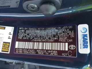 2021 Toyota Corolla Hatchback SE with VIN JTNB4MBE4M3105881, listed as a IAAI auction lot 41017358 with 109,532 mi miles. Bid and sale history available at carsss.com. Image 9.