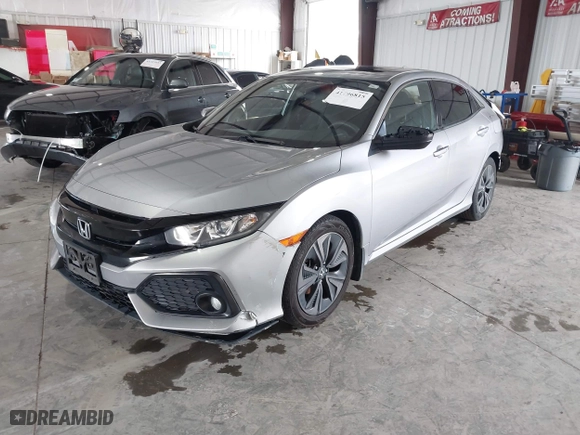 2017 Honda Civic Hatchback EX with VIN SHHFK7H56HU404137, listed as a IAAI auction lot 41796815 with 92,457 mi miles. Bid and sale history available at carsss.com. Image 18.