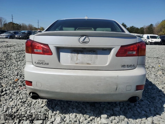 2007 Lexus IS 350 with VIN JTHBE262575016530, listed as a Copart auction lot 50787745 with 281,215 mi miles and Clean Title. Bid and sale history available at DreamBid. Image 6.