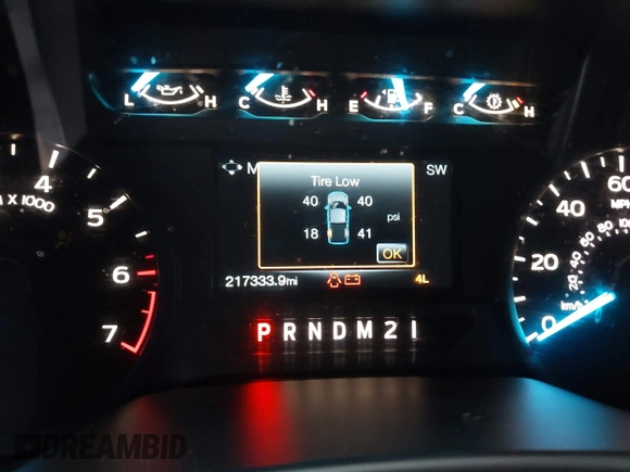 2017 Ford F-150 XL z VIN 1FTFX1EFXHKE03394, wystawiony jako IAAI lot #41471000 z przebiegiem 217 333 mil mil oraz . Historia ofert i sprzedaży dostępna na DreamBid. Obrazek 15.
