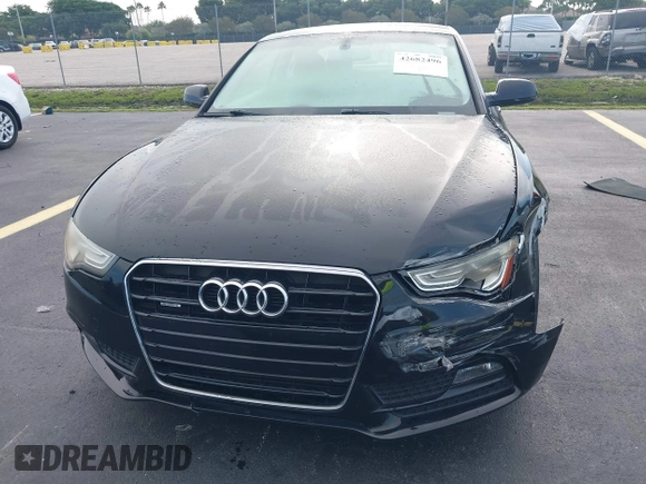 2013 Audi A5 Premium with VIN WAUCFAFR4DA042899, listed as a IAAI auction lot 42682496 with 60,274 mi miles and . Bid and sale history available at DreamBid. Image 12.