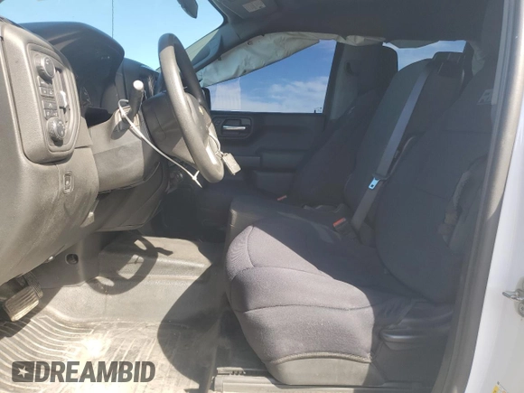 2020 Chevrolet Silverado 1500 Work Truck with VIN 1GCRYAEF7LZ166356, listed as a Copart auction lot 44558635 with 57,733 mi miles and Salvage Title. Bid and sale history available at carsss.com. Image 7.
