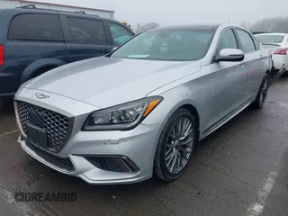 2019 Genesis G80 3.8L with VIN KMTFN4JE5KU327178, listed as a IAAI auction lot 41577373 with 57,032 mi miles. Bid and sale history available at carsss.com. Image 17.