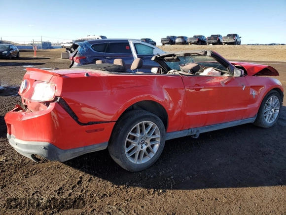 2012 Ford Mustang V6 with VIN 1ZVBP8EM9C5219820, listed as a Copart auction lot 46579765 with 136,334 mi miles and Non Repairable. Bid and sale history available at carsss.com. Image 3.