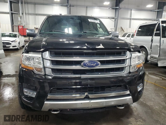 2016 Ford Expedition Max Platinum with VIN 1FMJK1MTXGEF03584, listed as a Copart auction lot 55756615 with 174,318 mi miles and Salvage title. Bid and sale history available at DreamBid. Image 5.