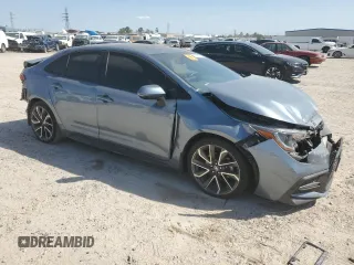 2020 Toyota Corolla SE with VIN 5YFP4RCEXLP010432, listed as a Copart auction lot 50267175 with 54,740 mi miles and Salvage Title. Bid and sale history available at carsss.com. Image 4.