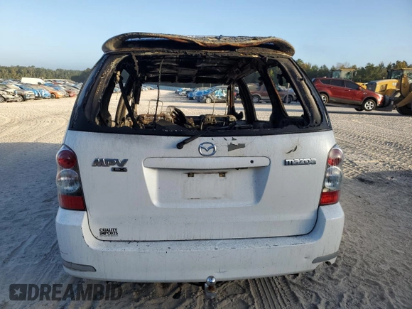 2004 Mazda MPV ES with VIN JM3LW28J740519600, listed as a Copart auction lot 77330844 with Not Provided miles and Non Repairable. Bid and sale history available at carsss.com. Image 6.