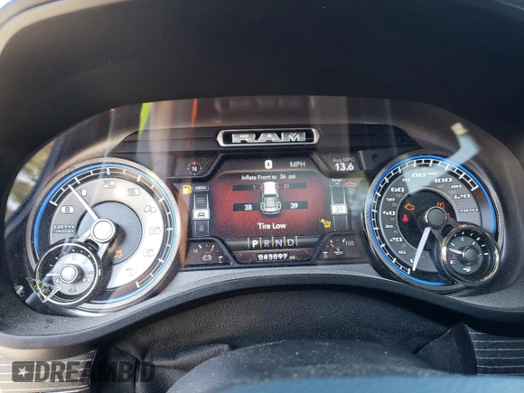 2021 Ram 1500 Limited with VIN 1C6SRFPT4MN505203, listed as a Copart auction lot 54476585 with 43,097 mi miles and Salvage title. Bid and sale history available at DreamBid. Image 9.