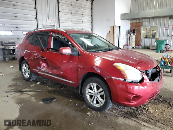 2012 Nissan Rogue SV with VIN JN8AS5MV6CW351521, listed as a Copart auction lot 54097525 with 80,615 mi miles and Non Repairable. Bid and sale history available at carsss.com. Image 4.