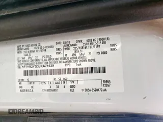 2018 Ford Transit with VIN 1FTYR2YG3JKA71639, listed as a Copart auction lot 53021975 with Not Provided miles and Salvage Title. Bid and sale history available at DreamBid. Image 13.