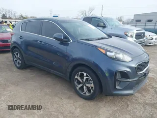 2020 Kia Sportage LX with VIN KNDPM3ACXL7718082, listed as a IAAI auction lot 41821441 with 70,491 mi miles. Bid and sale history available at carsss.com. Image 1.