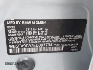 2014 BMW M5 z VIN WBSFV9C57ED097794, wystawiony jako IAAI lot #42257563 z przebiegiem 120 933 mil mil oraz . Historia ofert i sprzedaży dostępna na DreamBid. Obrazek 9.
