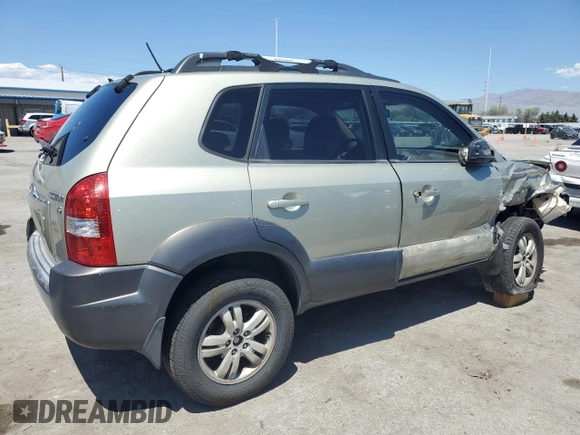 2006 Hyundai Tucson GLS with VIN KM8JN12DX6U375256, listed as a Copart auction lot 58896804 with 134,037 mi miles and Salvage Title. Bid and sale history available at carsss.com. Image 3.