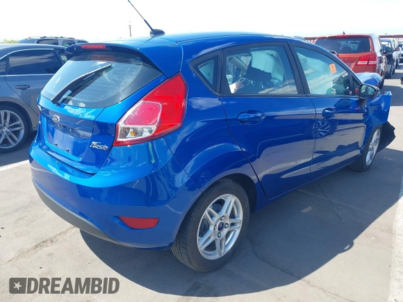 2018 Ford Fiesta SE with VIN 3FADP4EJ7JM110795, listed as a IAAI auction lot 42076739 with 1 mi miles. Bid and sale history available at carsss.com. Image 4.