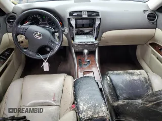 2010 Lexus IS 250 with VIN JTHCF5C27A5041833, listed as a Copart auction lot 59590395 with 205,747 mi miles and Salvage title. Bid and sale history available at DreamBid. Image 8.