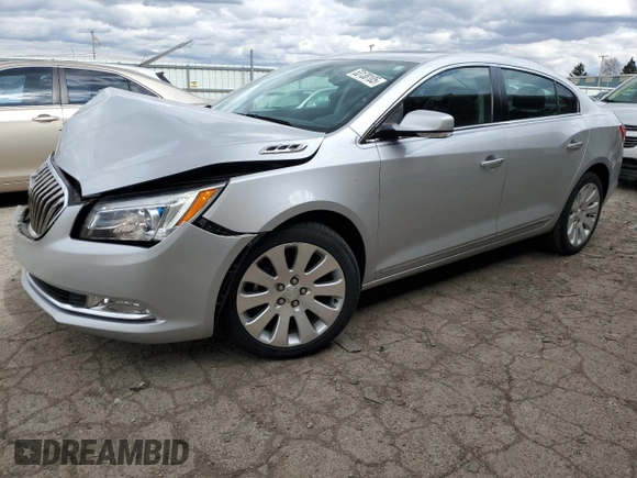 2014 Buick LaCrosse Leather with VIN 1G4GC5G39EF165516, listed as a Copart auction lot 53138105 with 56,715 mi miles and Clean title. Bid and sale history available at DreamBid. Image 1.
