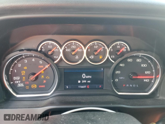 2019 Chevrolet Silverado 1500 LT with VIN 1GCRWCED2KZ383764, listed as a Copart auction lot 46062715 with 116,637 mi miles and Salvage Title. Bid and sale history available at DreamBid. Image 9.
