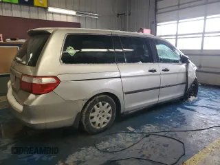 2007 Honda Odyssey LX with VIN 5FNRL382X7B063222, listed as a Copart auction lot 45122975 with 227,044 mi miles and Salvage Title. Bid and sale history available at carsss.com. Image 3.