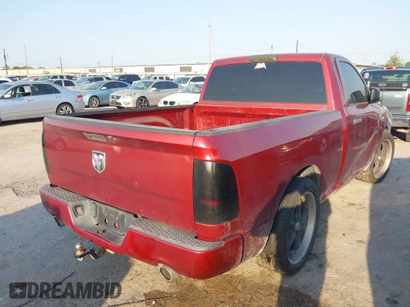 2013 Ram 1500 Express with VIN 3C6JR6ATXDG505168, listed as a IAAI auction lot 40466355 with 161,188 mi miles and . Bid and sale history available at DreamBid. Image 4.