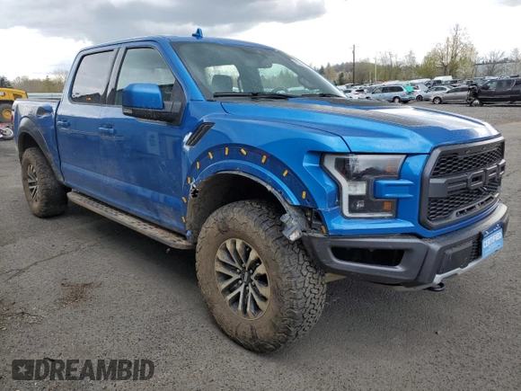 2019 Ford F-150 Raptor with VIN 1FTFW1RG5KFB89789, listed as a Copart auction lot 80231564 with 34,752 mi miles and Salvage Title. Bid and sale history available at carsss.com. Image 4.