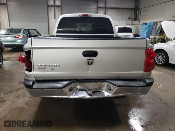 2005 Dodge Dakota SLT with VIN 1D7HE48K25S134365, listed as a Copart auction lot 86855904 with 151,533 mi miles and Salvage Title. Bid and sale history available at DreamBid. Image 6.
