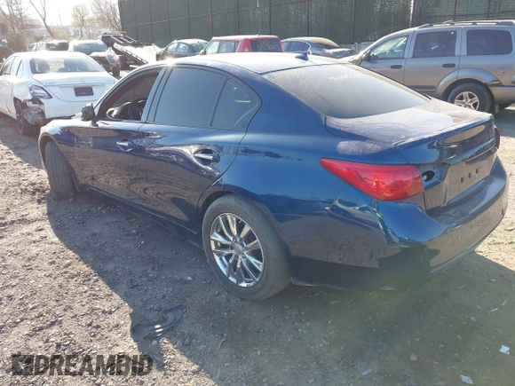 2018 Infiniti Q50 RED SPORT 400 with VIN JN1FV7AR9JM481641, listed as a IAAI auction lot 42040600 with 40,840 mi miles. Bid and sale history available at carsss.com. Image 3.