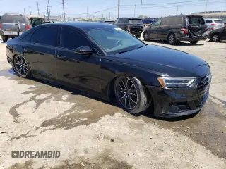 2020 Audi A8 L with VIN WAU8EAF84LN003351, listed as a Copart auction lot 62743283 with 17,117 mi miles. Bid and sale history available at carsss.com. Image 4.