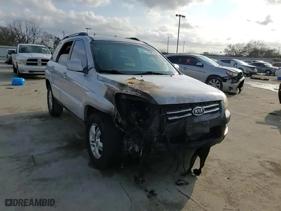 2006 Kia Sportage LX with VIN KNDJF723167180981, listed as a Copart auction lot 83471844 with 0 mi miles and Salvage Title. Bid and sale history available at carsss.com. Image 10.