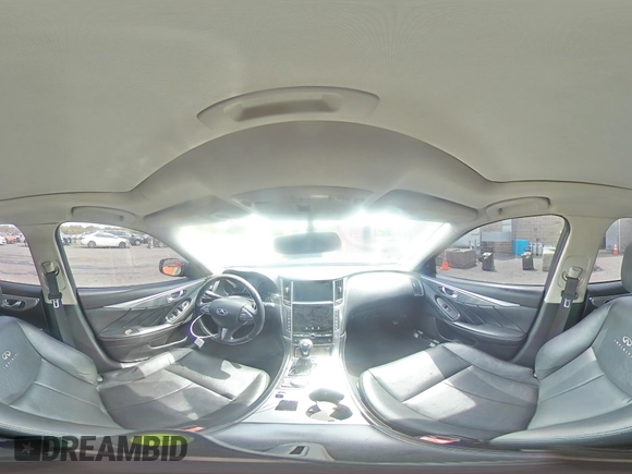 2014 Infiniti Q50 Sport with VIN JN1BV7AR8EM707401, listed as a Copart auction lot 58487675 with 125,487 mi miles and Salvage title. Bid and sale history available at DreamBid. Image 15.