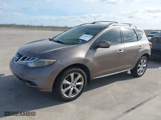 2013 Nissan Murano LE with VIN JN8AZ1MU4DW206443, listed as a IAAI auction lot 41828019 with 160,562 mi miles. Bid and sale history available at carsss.com. Image 2.