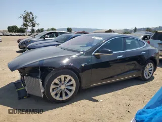 2016 Tesla Model S 70 with VIN 5YJSA1E12GF170238, listed as a Copart auction lot 60258355 with 47,163 mi miles and Salvage title. Bid and sale history available at DreamBid. Image 1.