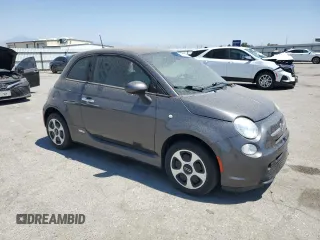 2015 FIAT 500e with VIN 3C3CFFGE0FT598221, listed as a Copart auction lot 62610385 with 54,496 mi miles and Clean title. Bid and sale history available at DreamBid. Image 4.