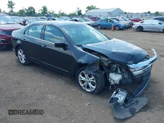 2012 Ford Fusion SE with VIN 3FAHP0HA0CR374615, listed as a IAAI auction lot 42594819 with 124,168 mi miles and . Bid and sale history available at DreamBid. Image 1.